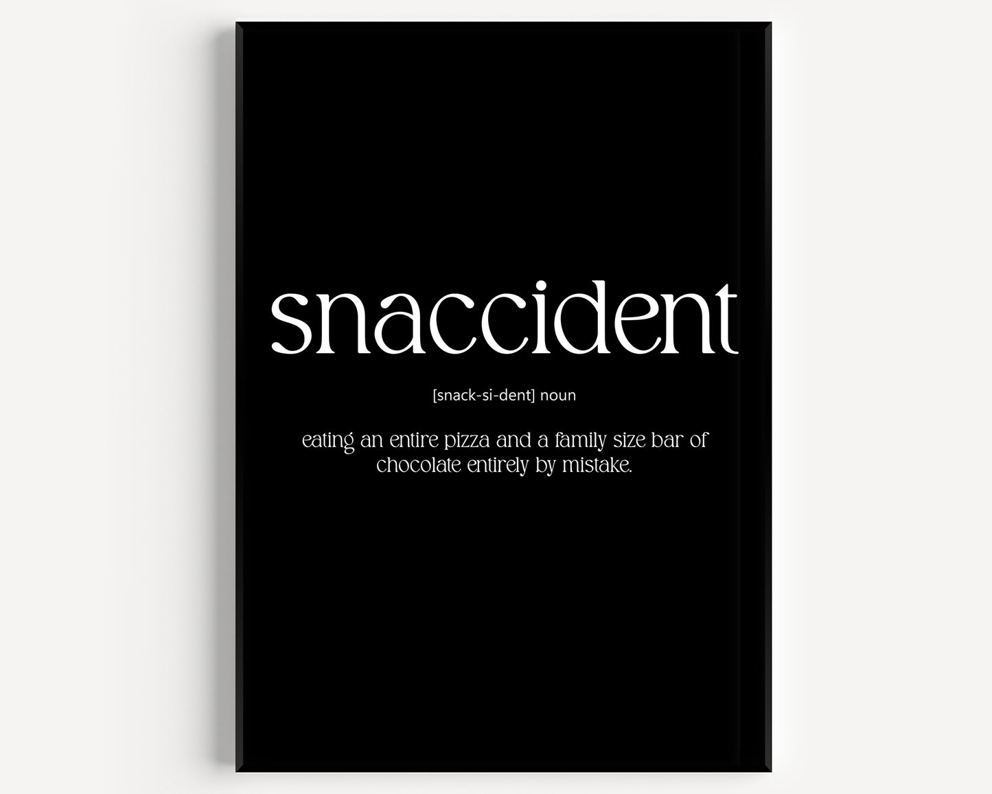 Snaccident Definition Print V2 - Magic Posters