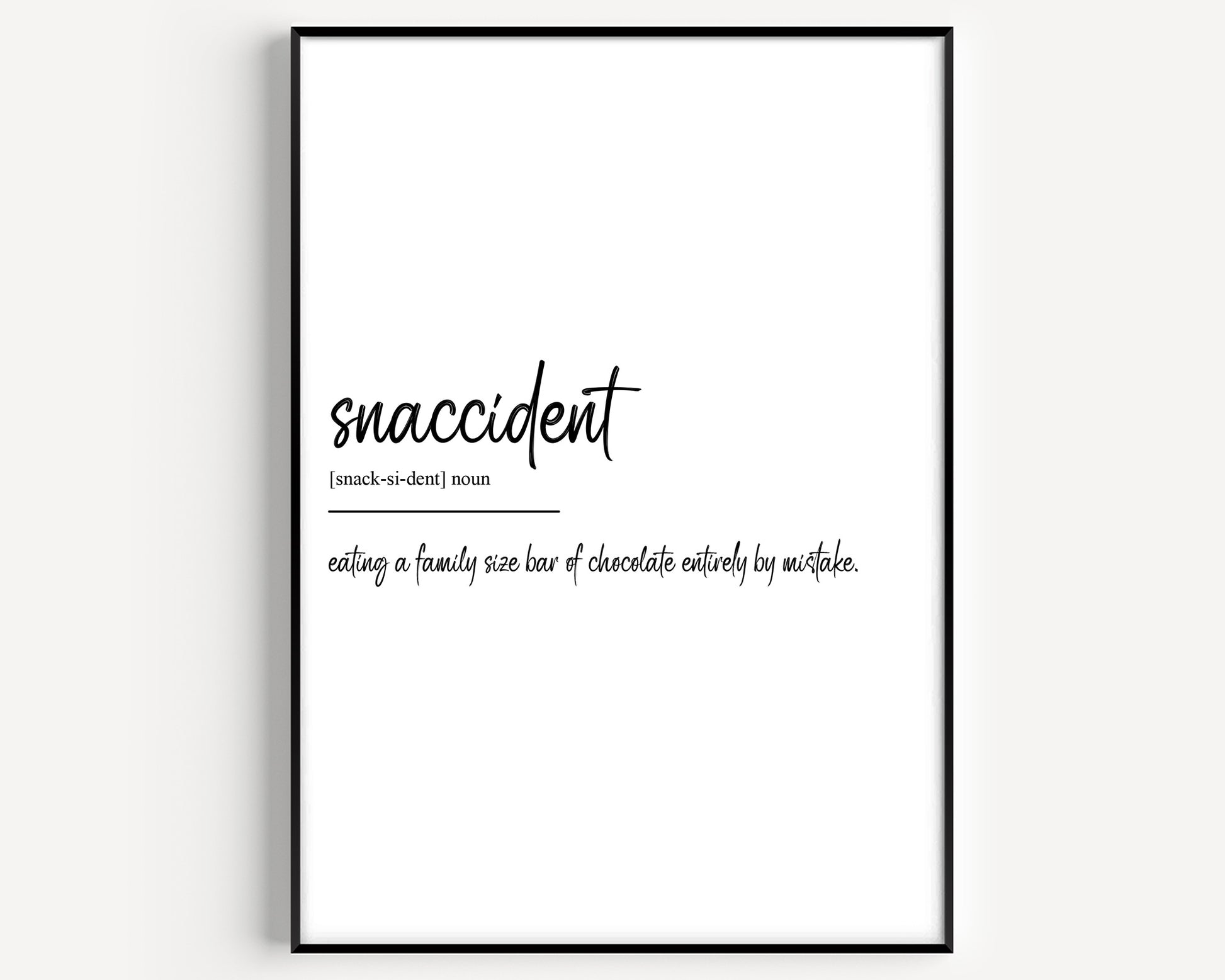 Snaccident Definition Print - Magic Posters