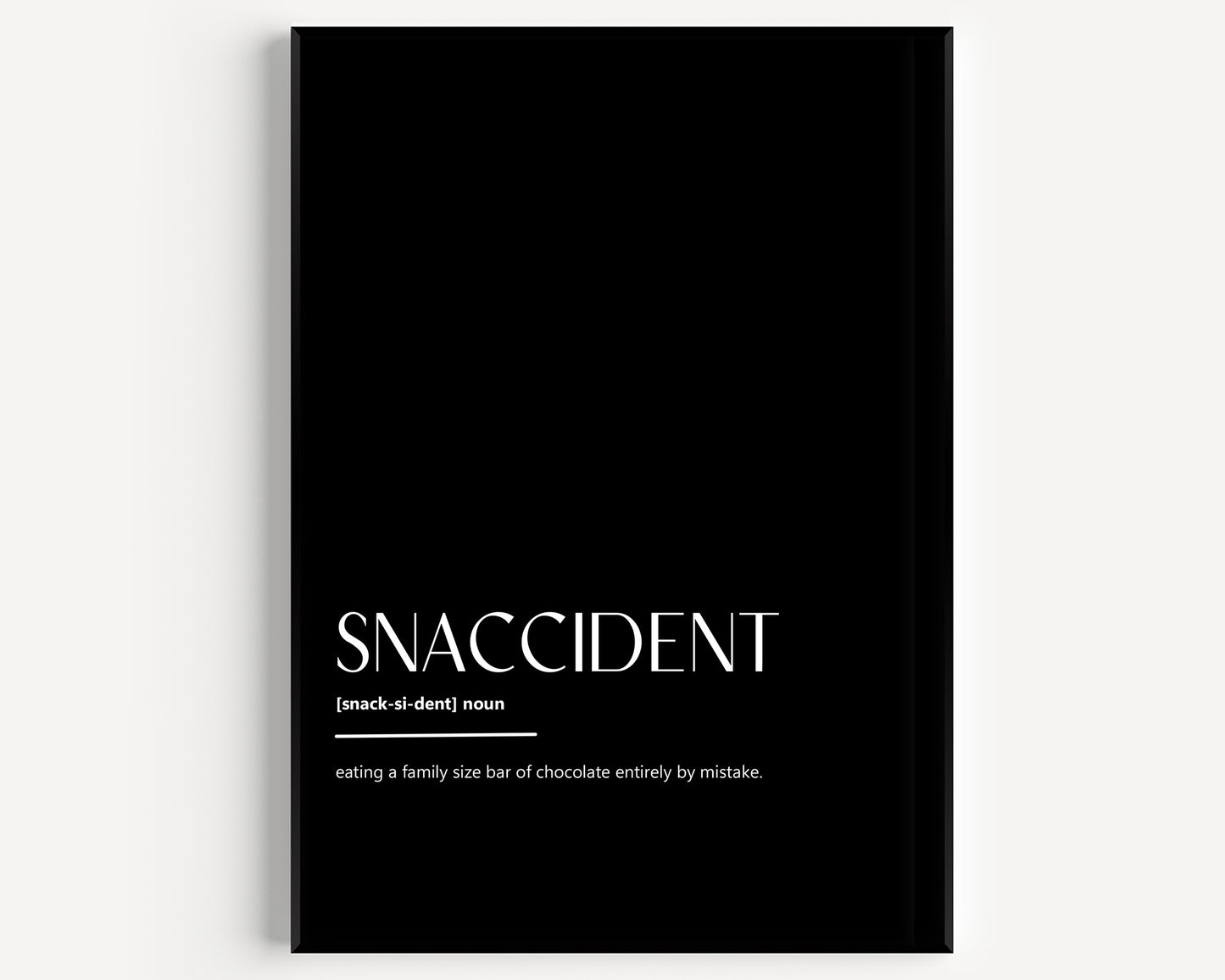 Snaccident Definition Print - Magic Posters