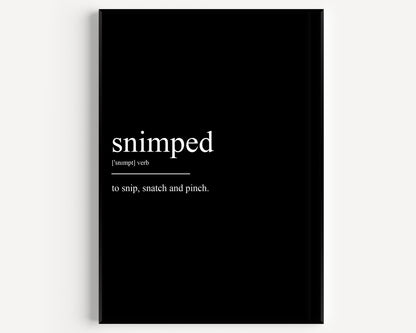 Snimped Definition Print - Magic Posters