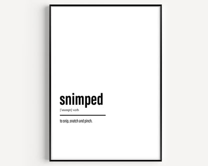 Snimped Definition Print - Magic Posters