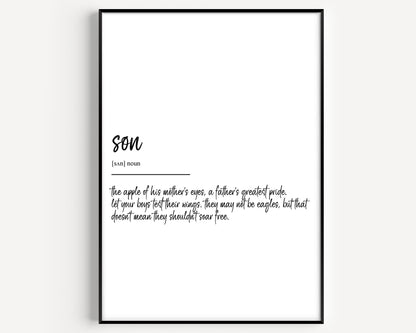Son Definition Print - Magic Posters