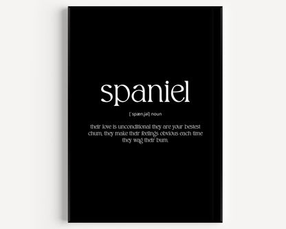 Spaniel Definition Print - Magic Posters