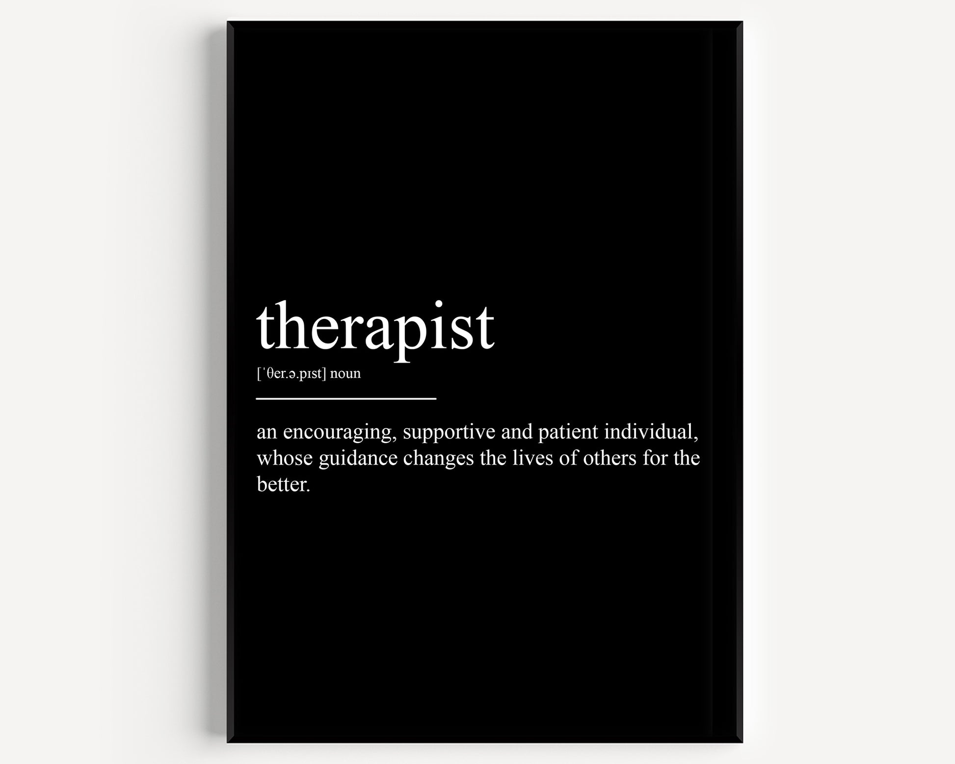 Therapist Definition Print - Magic Posters