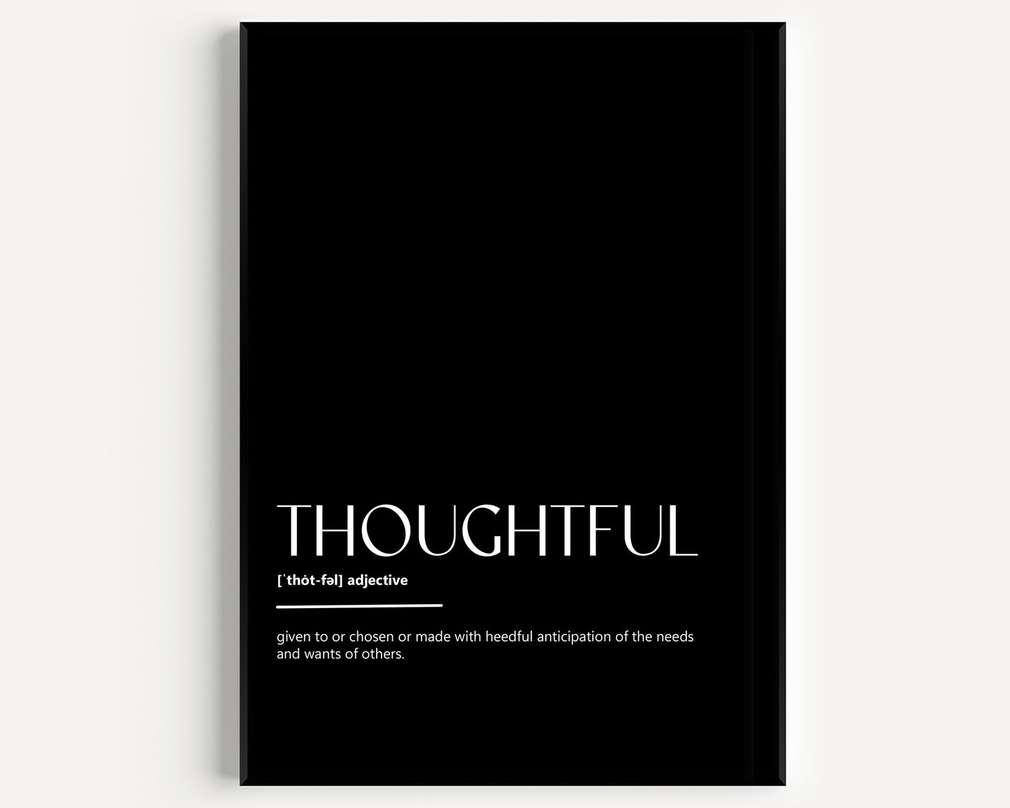 Thoughtful Definition Print - Magic Posters
