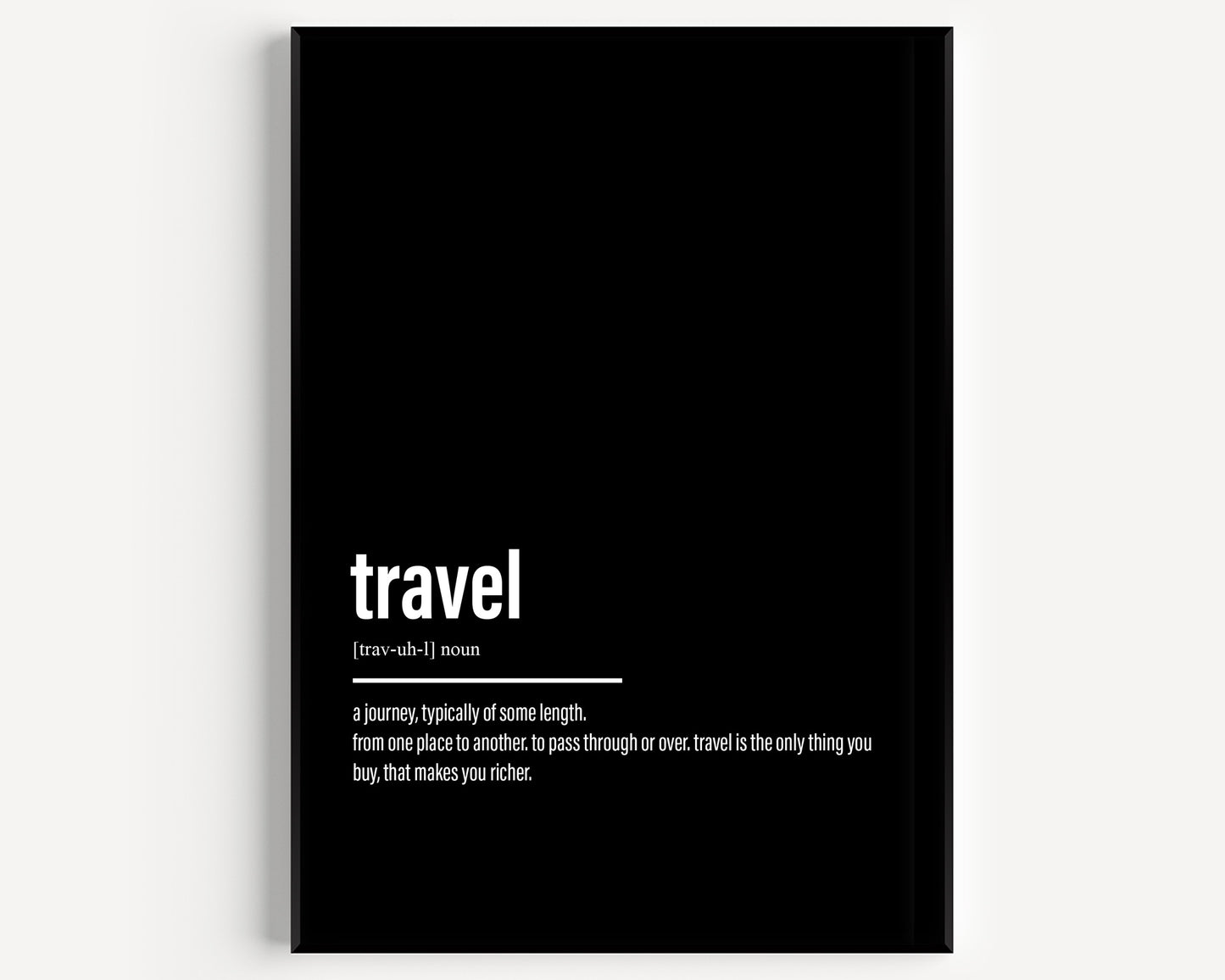 Travel Definition Print - Magic Posters