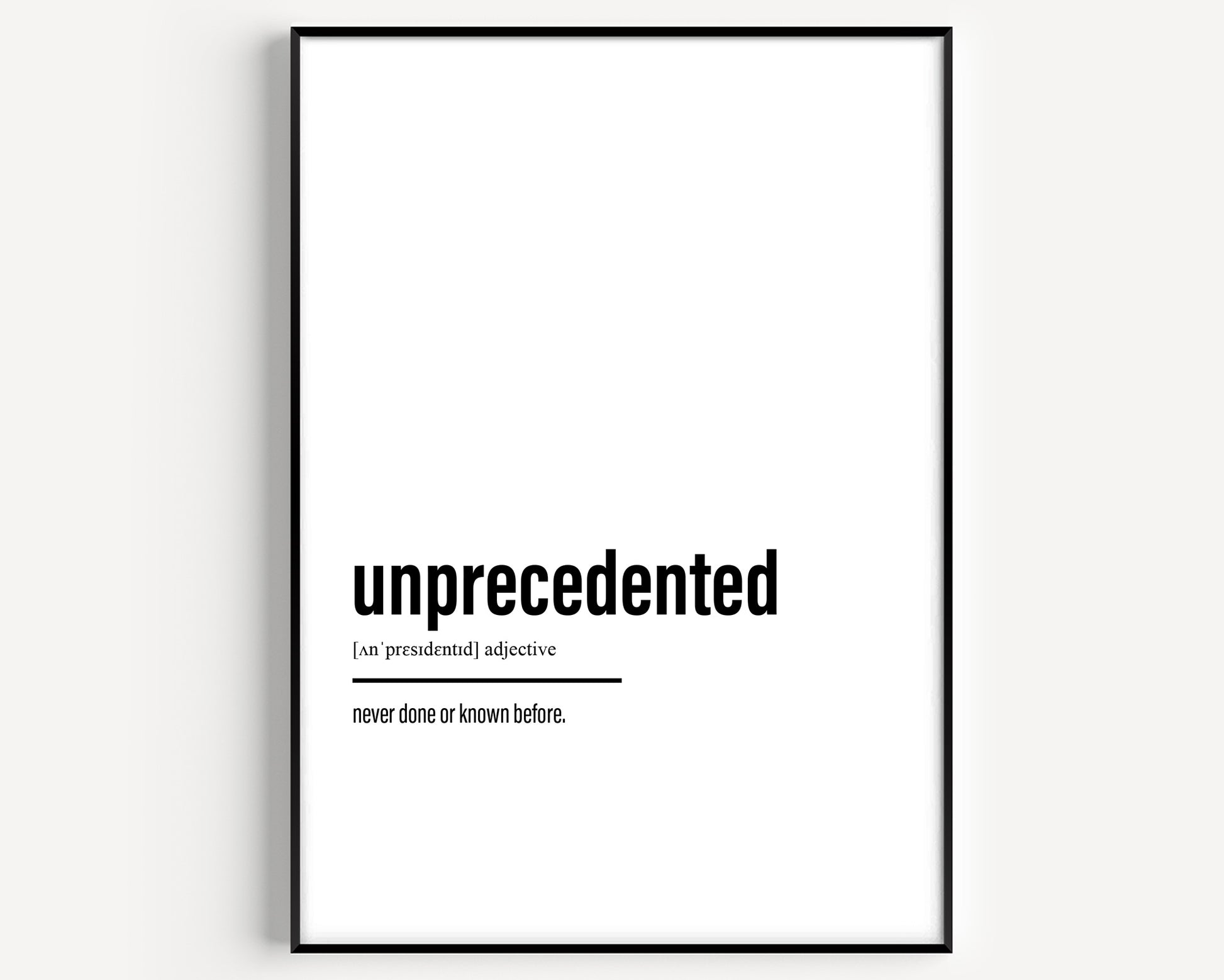 Unprecedented Definition Print - Magic Posters
