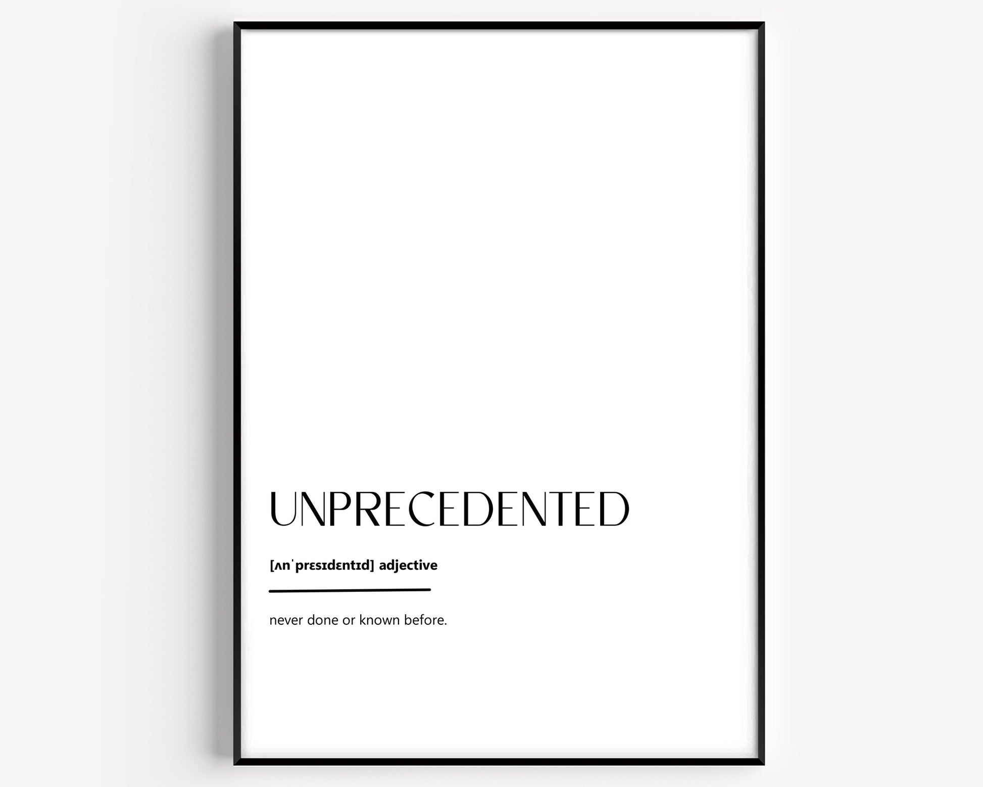 Unprecedented Definition Print - Magic Posters