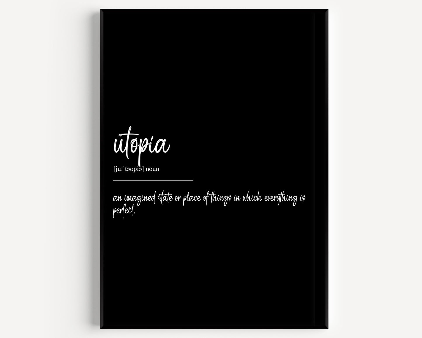 Utopia Definition Print - Magic Posters