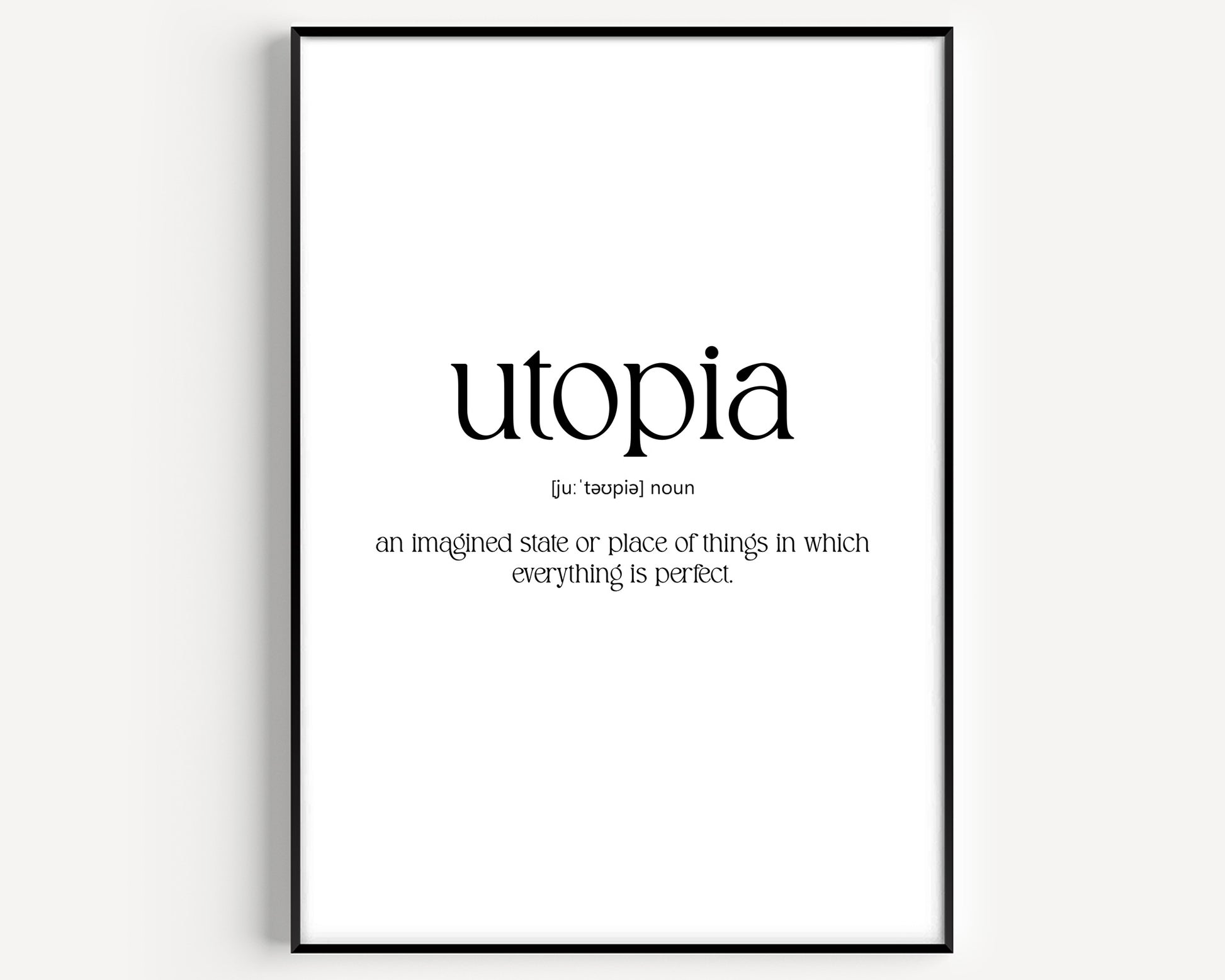 Utopia Definition Print - Magic Posters