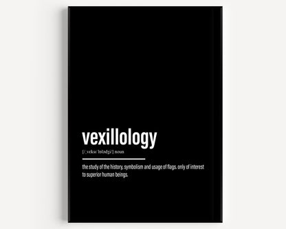 Vexillology Definition Print - Magic Posters