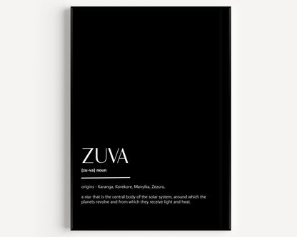 Zuva Definition Print - Magic Posters