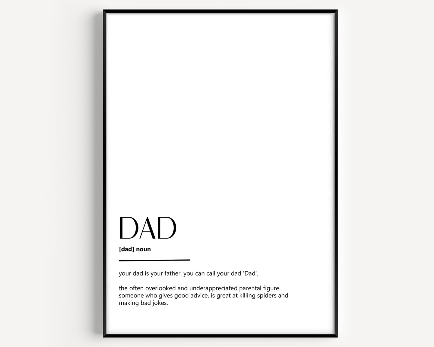 Dad Definition Print - Magic Posters