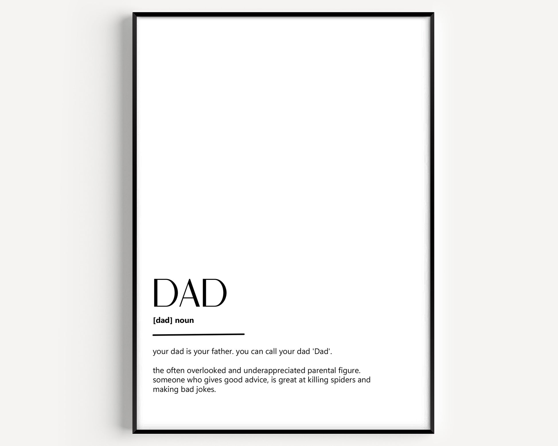 Dad Definition Print - Magic Posters