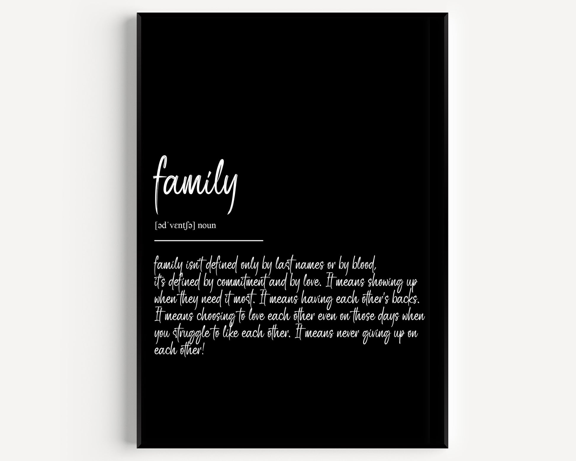 Family Definition Print V2 - Magic Posters
