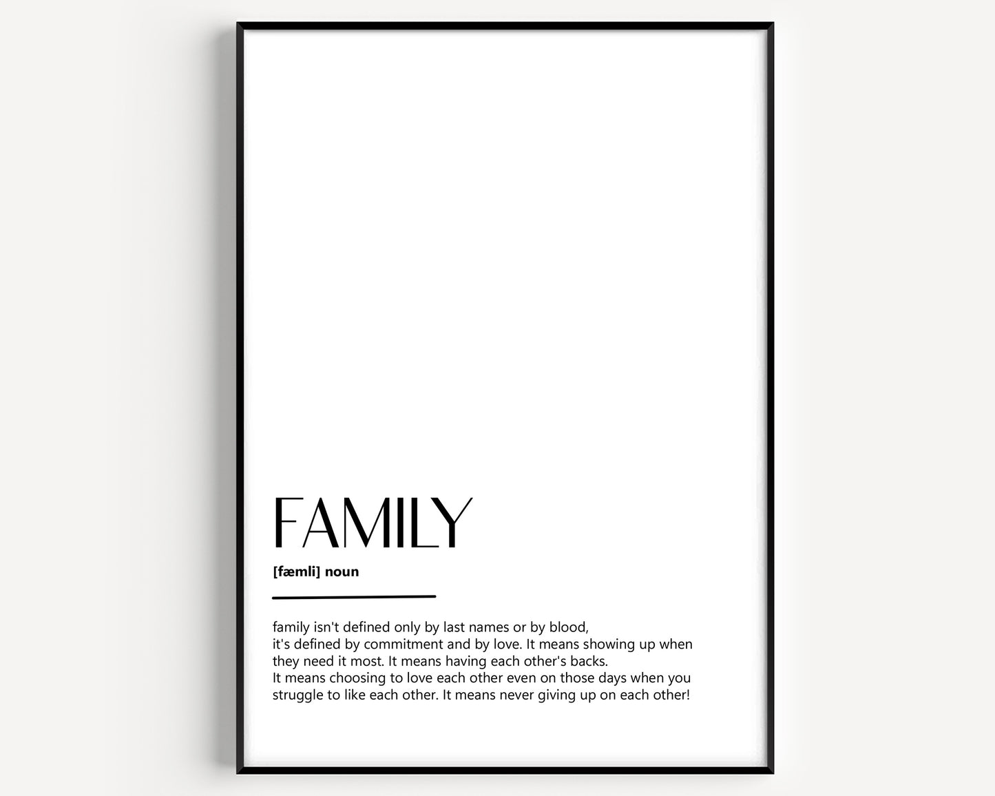 Family Definition Print V2 - Magic Posters