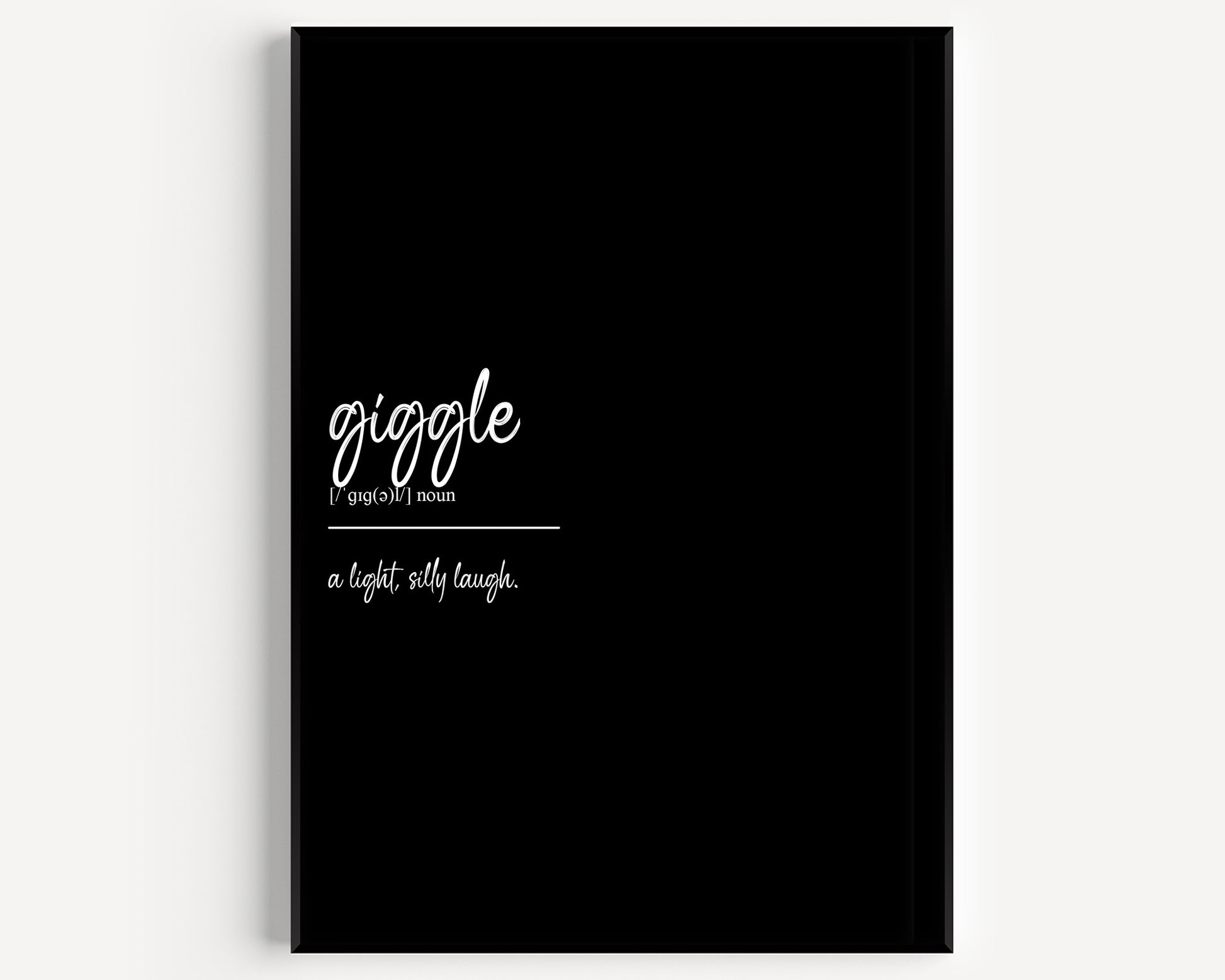Giggle Definition Print - Magic Posters
