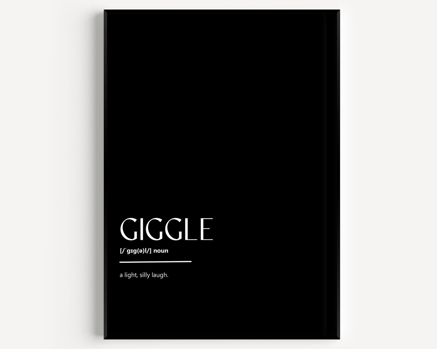 Giggle Definition Print - Magic Posters