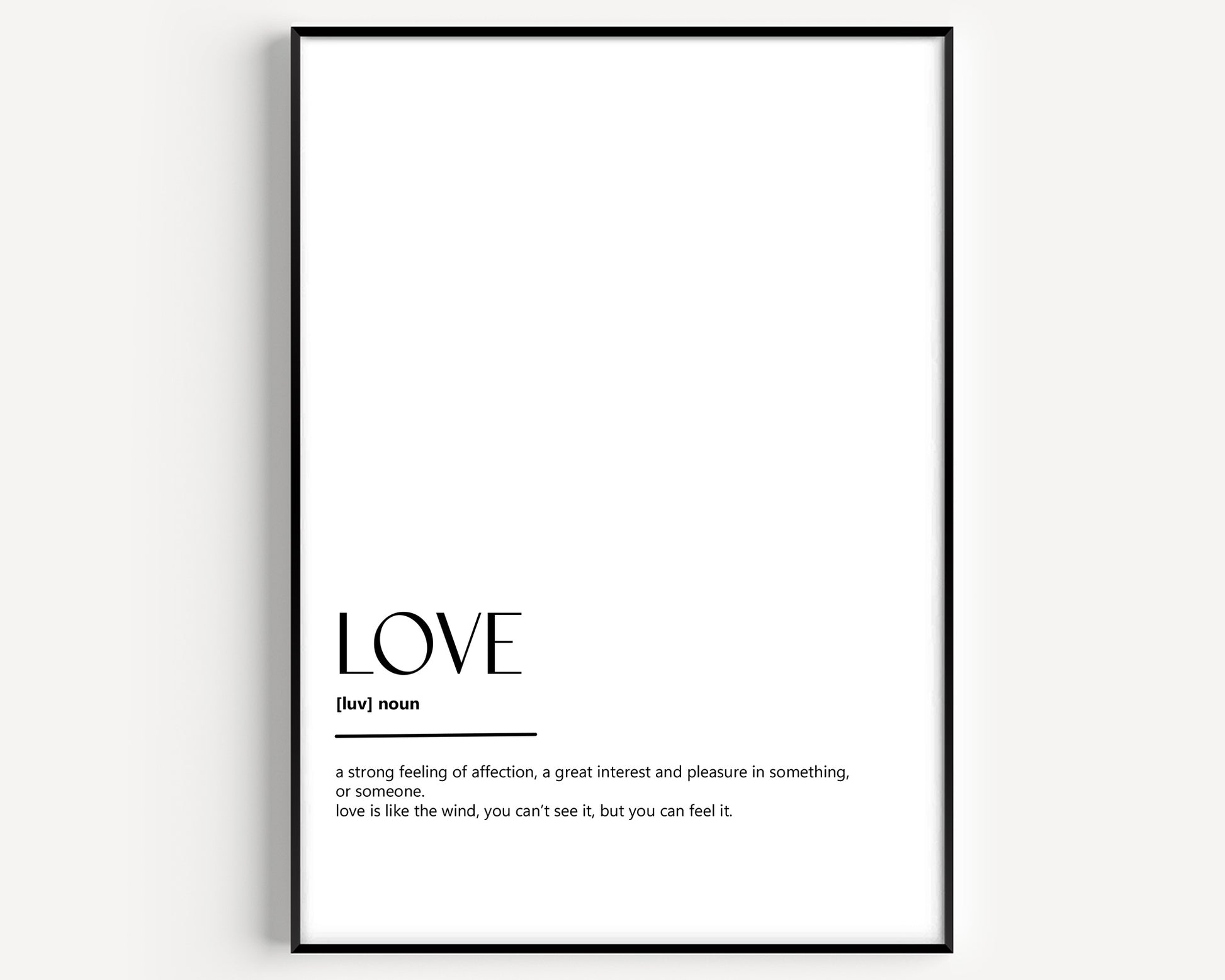 Love Definition Print - Magic Posters