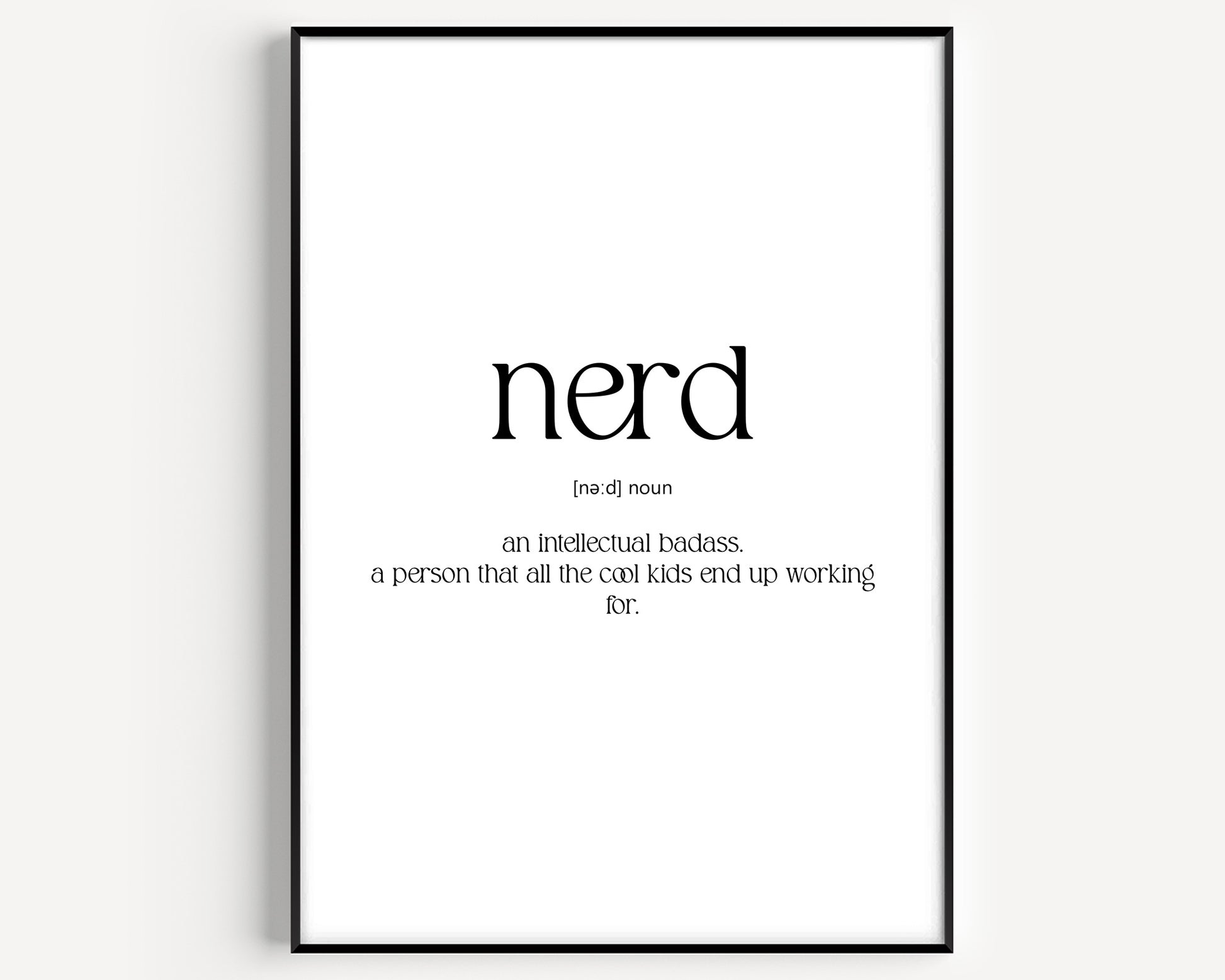 Nerd Definition Print - Magic Posters