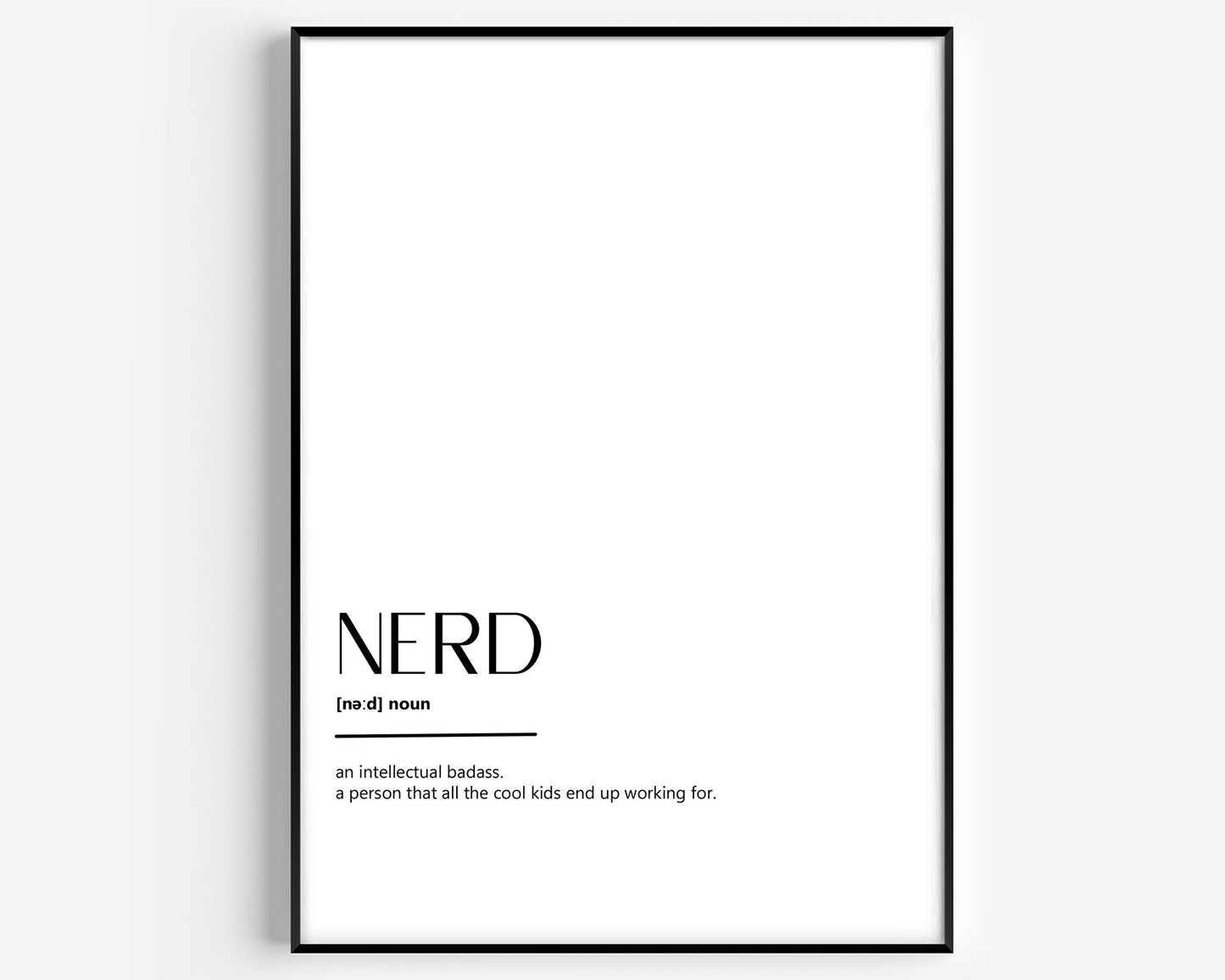 Nerd Definition Print - Magic Posters