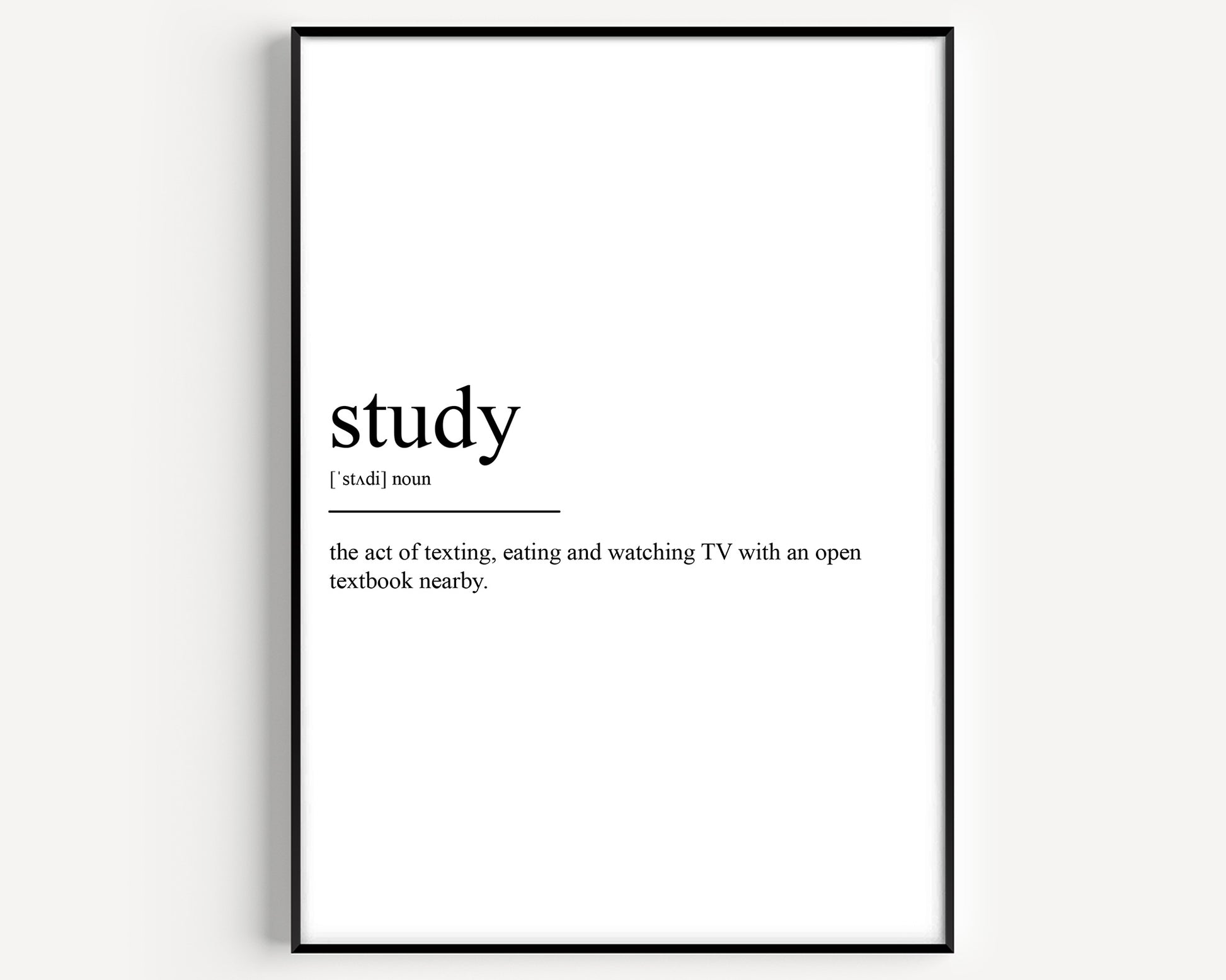 Study Definition Print - Magic Posters