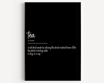 Tea Definition Print - Magic Posters