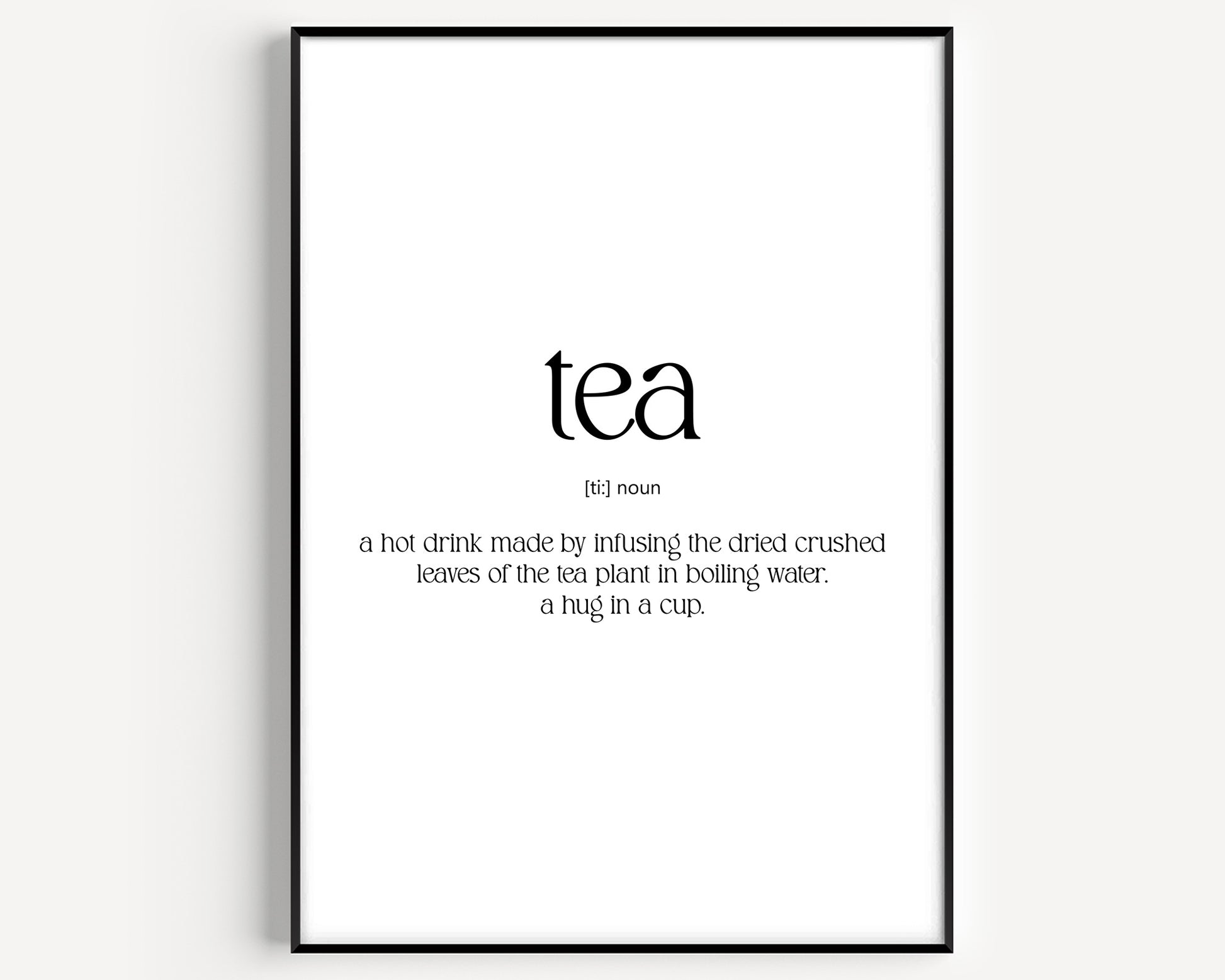 Tea Definition Print - Magic Posters