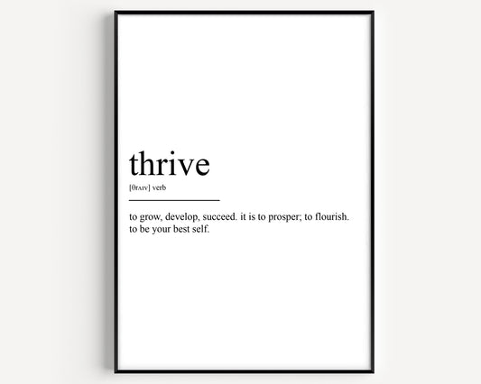Thrive Definition Print - Magic Posters
