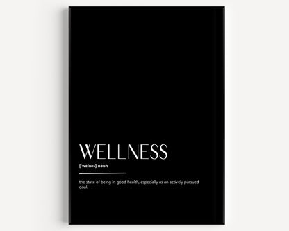 Wellness Definition Print - Magic Posters