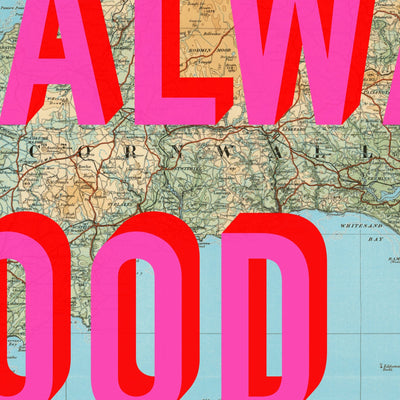 Scotland Retro Pop Art Map Print