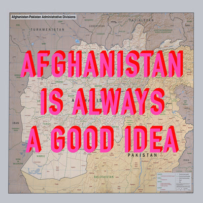 Afghanistan Retro Pop Art Map Print (square) - Magic Posters