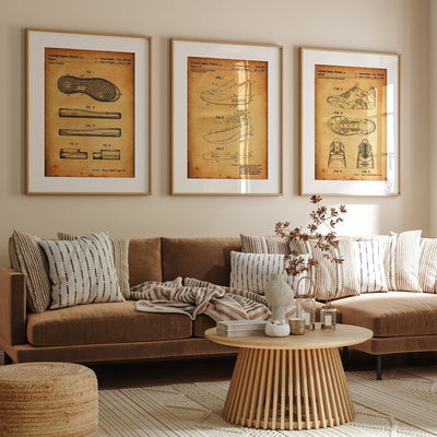 Air Max Set Of 3 Patent Prints - Magic Posters