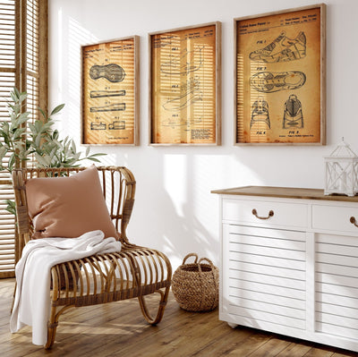 Air Max Set Of 3 Patent Prints - Magic Posters