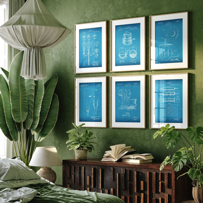 Baking Set Of 6 Patent Prints - Magic Posters