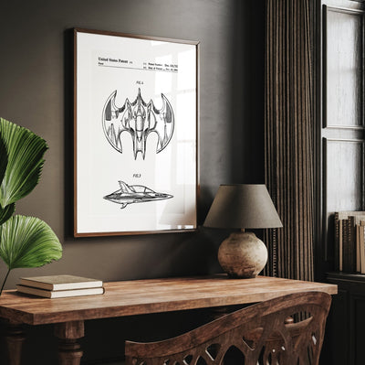 Batwing Patent Print - Magic Posters