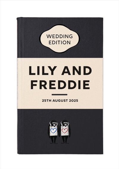 Personalised Book Cover Art Print (Classic Family Edition)