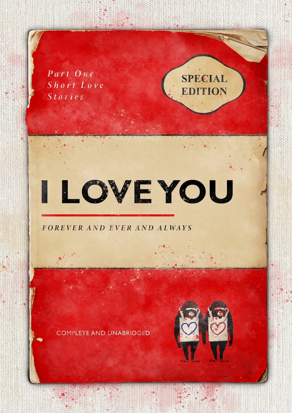 Personalised Book Cover Art Print - New Style