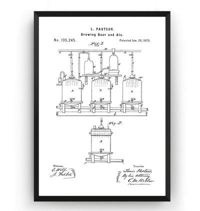 Brewing Beer And Ale Patent Print - Magic Posters