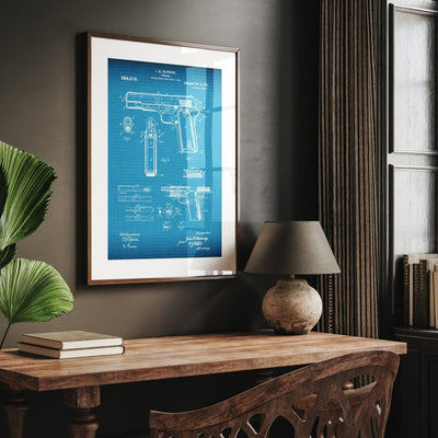 Browning 1911 Handgun Patent Print - Magic Posters
