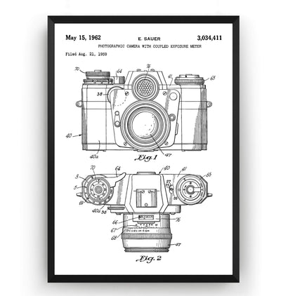 Camera 1962 Patent Print - Magic Posters