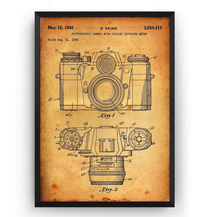 Camera 1962 Patent Print - Magic Posters