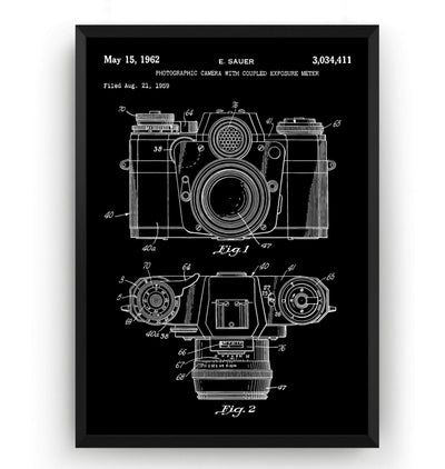 Camera 1962 Patent Print - Magic Posters