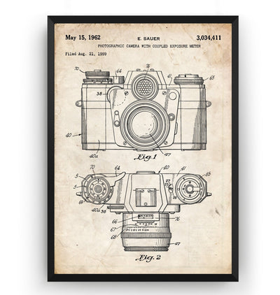 Camera 1962 Patent Print - Magic Posters