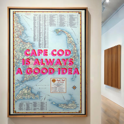 Cape Cod Retro Pop Art Map Print (portrait) - Magic Posters