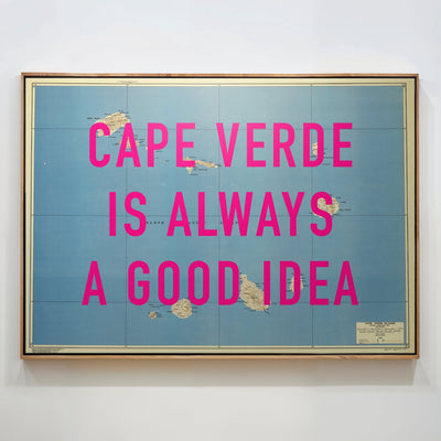 Cape Verde Retro Pop Art Map Print (Landscape) - Magic Posters