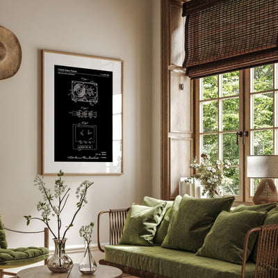 Cassette Tape 1971 Patent Print - Magic Posters