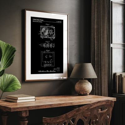 Cassette Tape 1971 Patent Print - Magic Posters