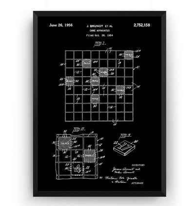 Checkers Draughts Or Chessboard 1956 Patent Print - Magic Posters