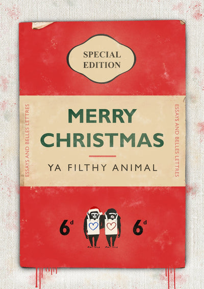 Personalised Book Cover Art Print (Christmas Edition)